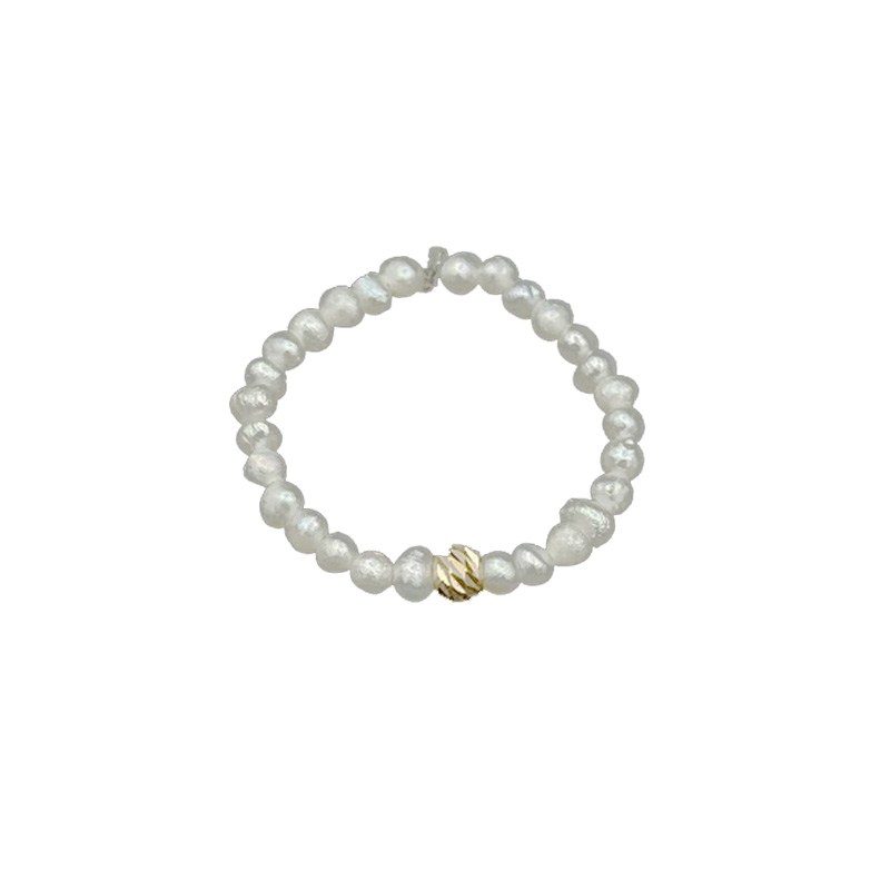 انگشتر طلا 18 عیار زنانه مدل مروارید پرورشی