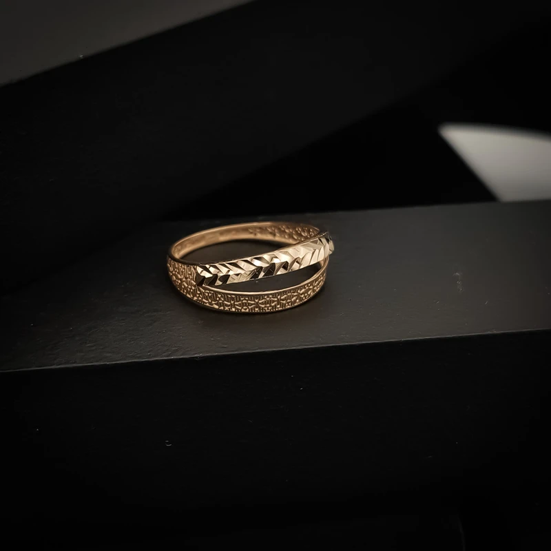 انگشتر بدون نگین طلا 18 عیار مدل ایوا کد S15-15