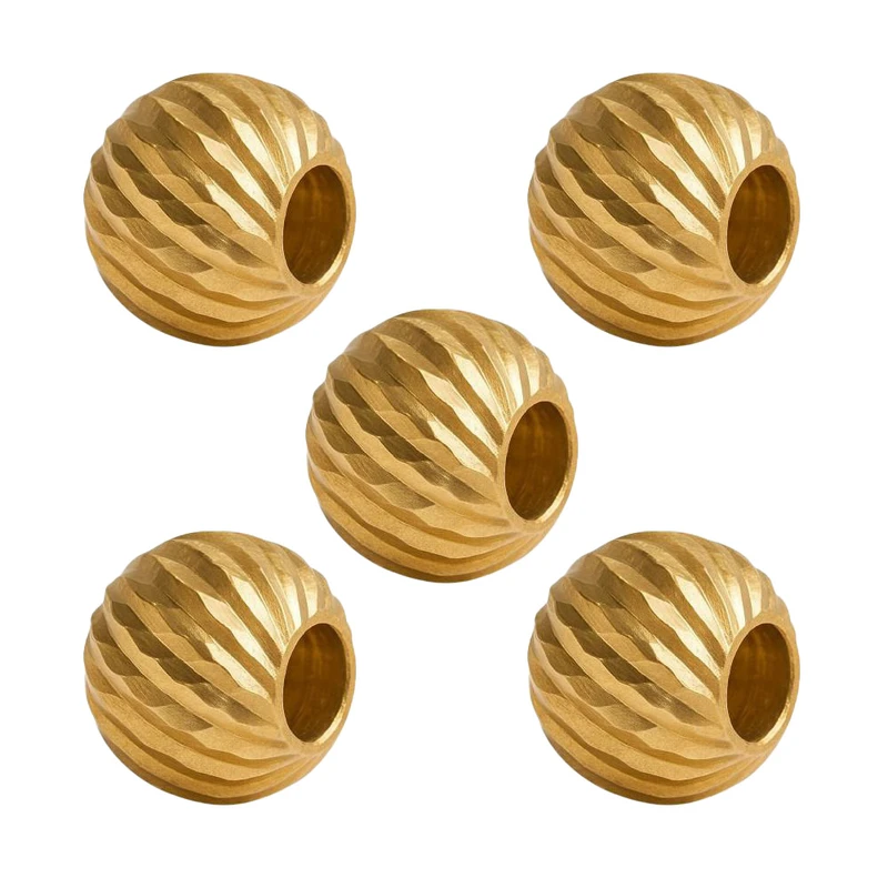 گوی طلای 18 عیار مدل تراش البرنادو کد MO0215-2 بسته 5 عددی