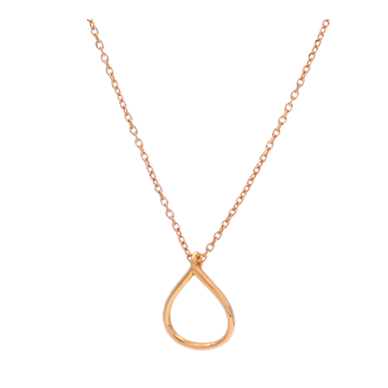 گردنبند طلا زنانه مدل اشک