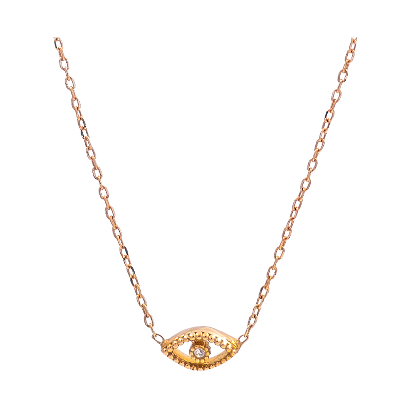 گردنبند طلا زنانه مدل چشم مصر مینیمال