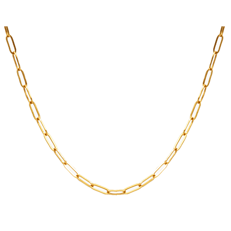 گردنبند طلا زنانه مدل زنجیر هرمس