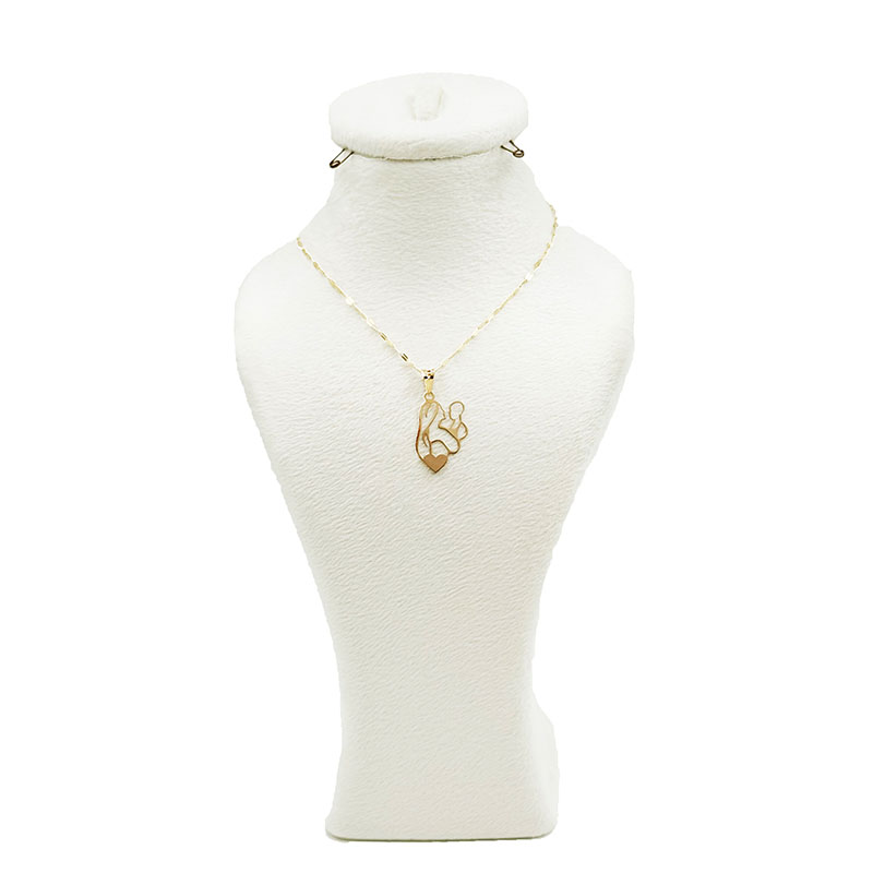 آویز طلا زنانه مدل مادر و کودک کد 1