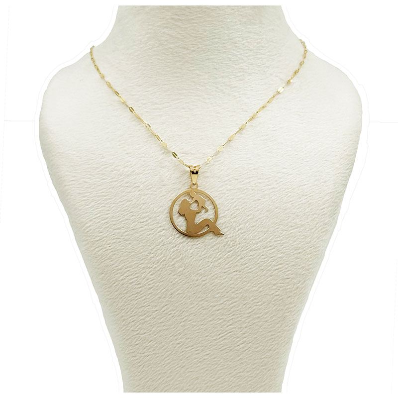 آویز طلا زنانه مدل مادر و کودک کد 3