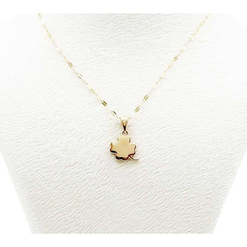 آویز طلا زنانه مدل شبدر