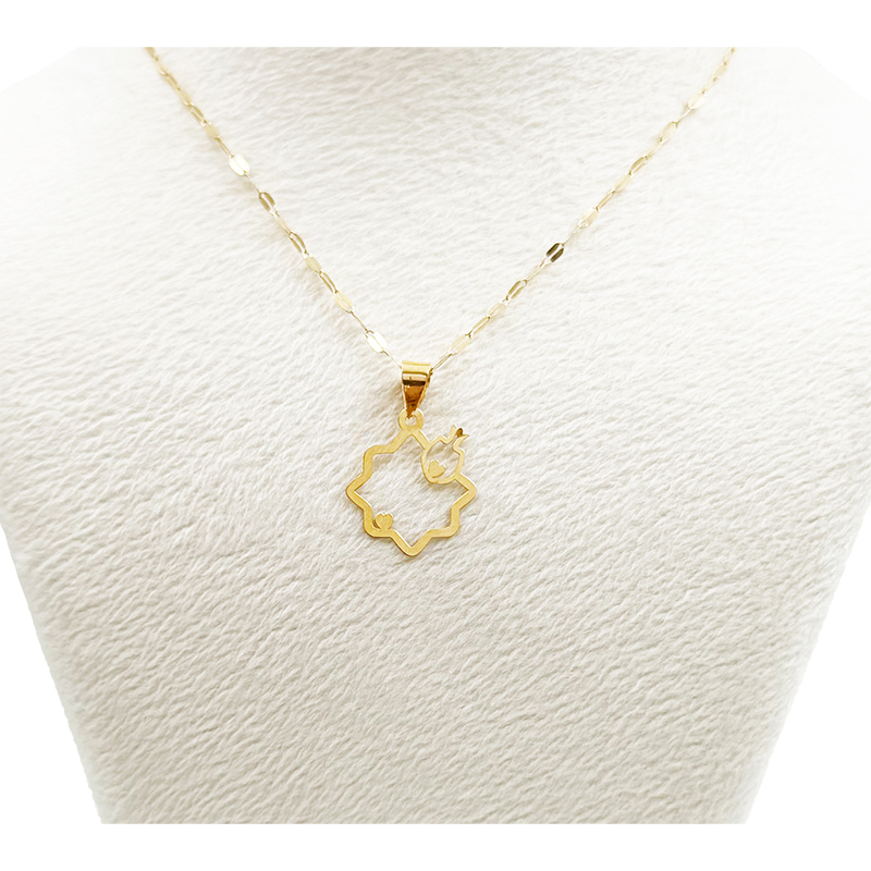 آویز طلا زنانه مدل انار