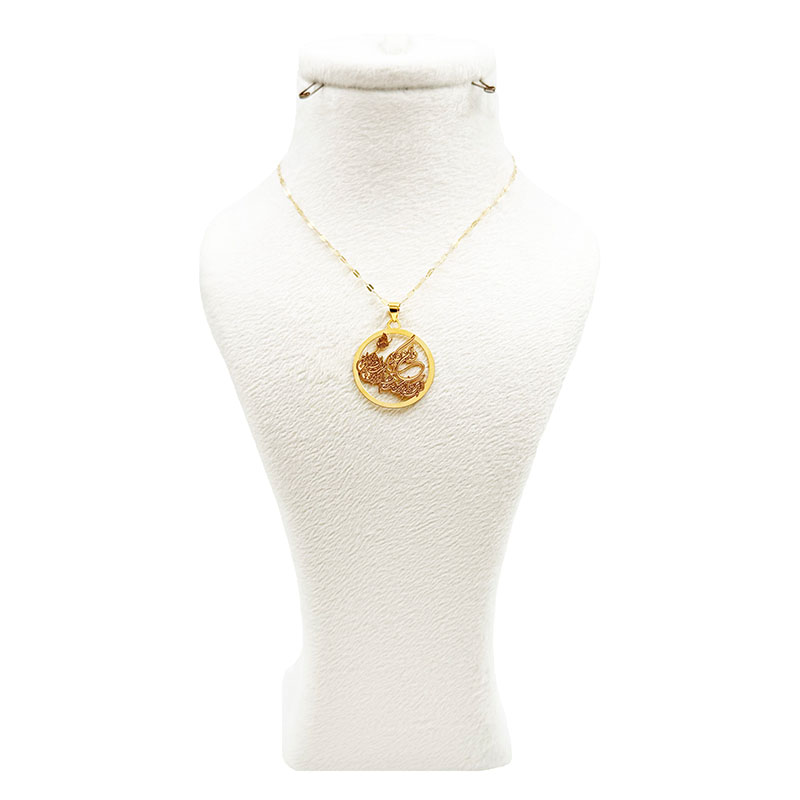 آویز طلا زنانه مدل و اَن یکاد