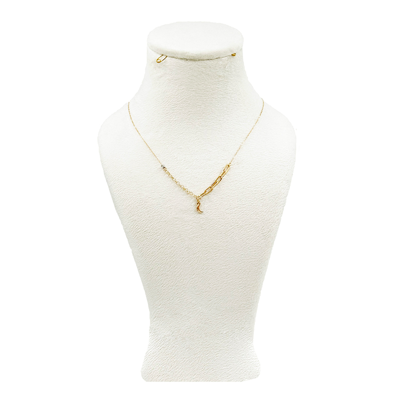 گردنبند طلا زنانه مدل آویز ماه