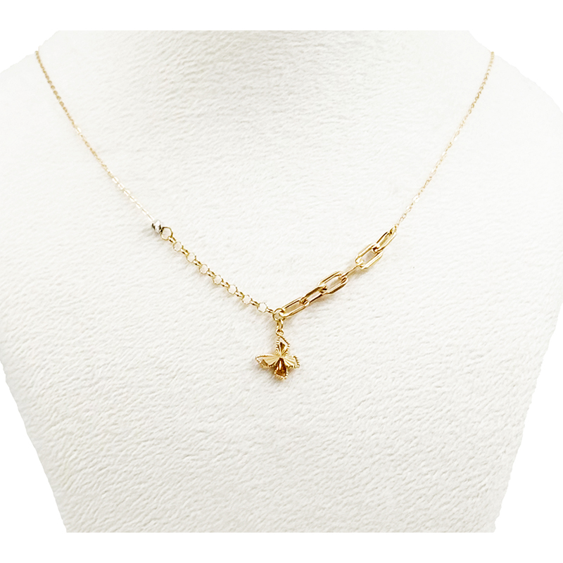 گردنبند طلا زنانه مدل آویز پروانه