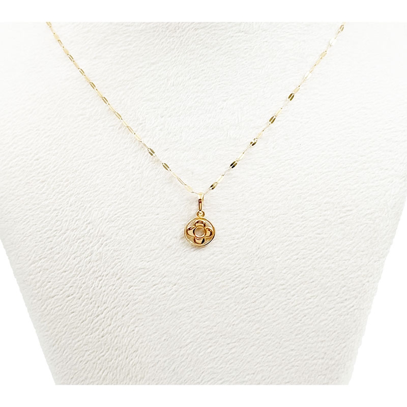 آویز طلا زنانه مدل روبرتو کویین