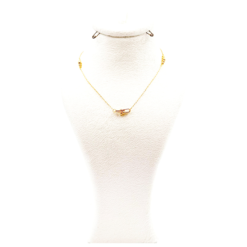 گردنبند طلا زنانه مدل تیفانی و گوی