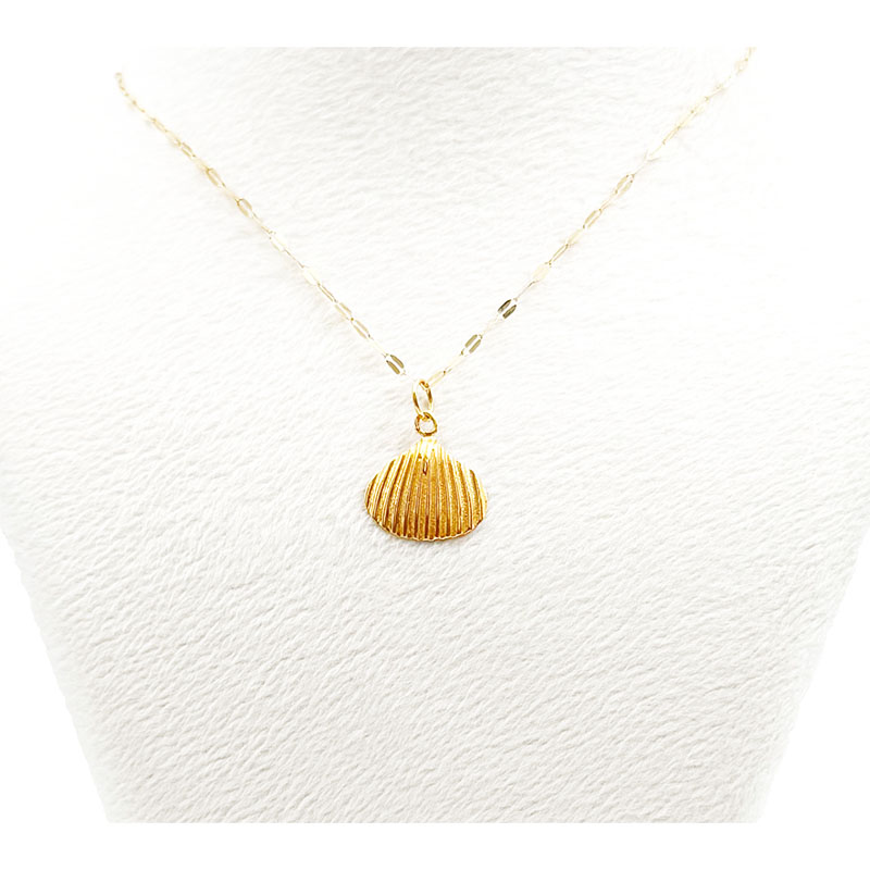 آویز طلا زنانه مدل صدف