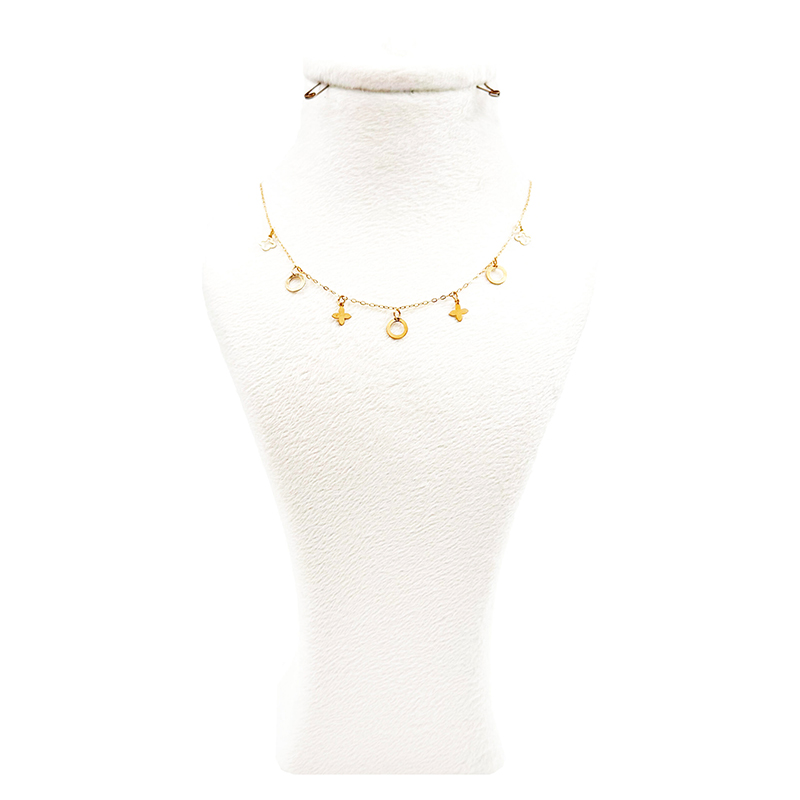 گردنبند طلا زنانه مدل آویز روبرتو کویین