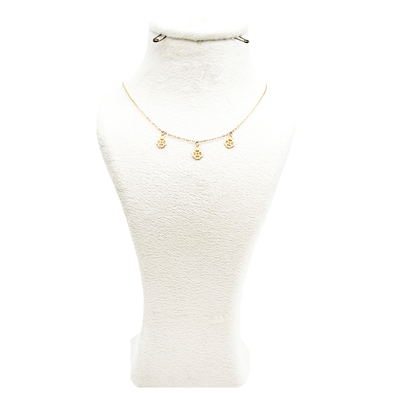 گردنبند طلا زنانه مدل آویز گل