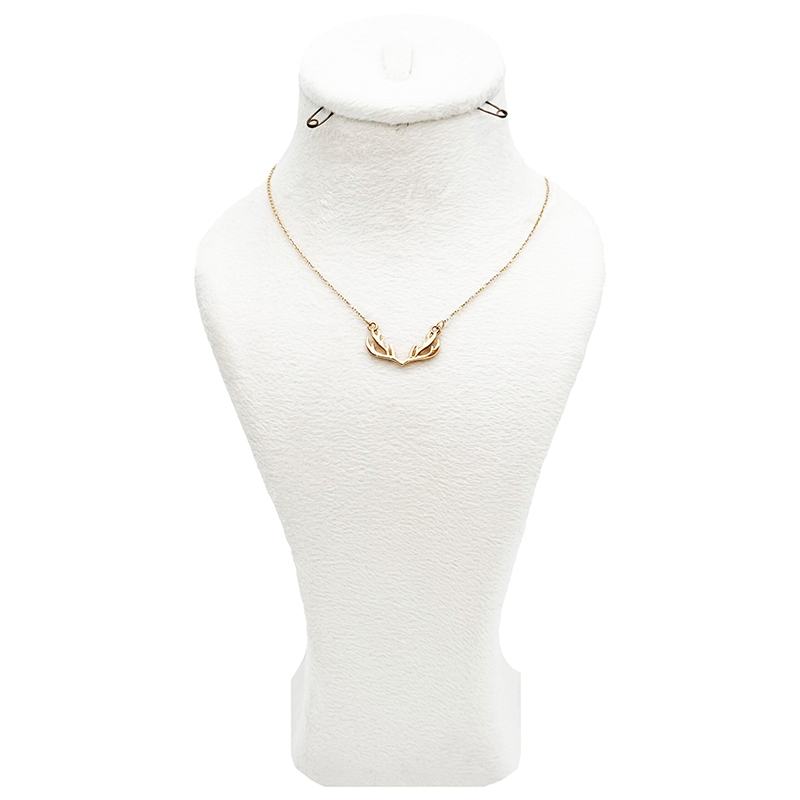 گردنبند طلا زنانه مدل شاخ گوزن