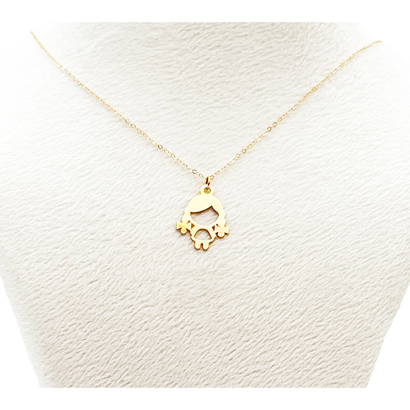 گردنبند طلا زنانه مدل دختر