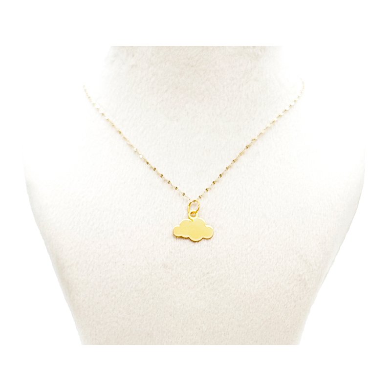 آویز طلا زنانه مدل ابر مینیمال