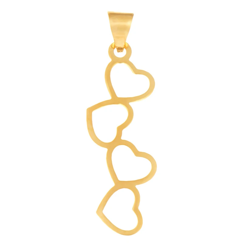 آویز گردنبند طلا 18 عیار  قلب مدل MM0444