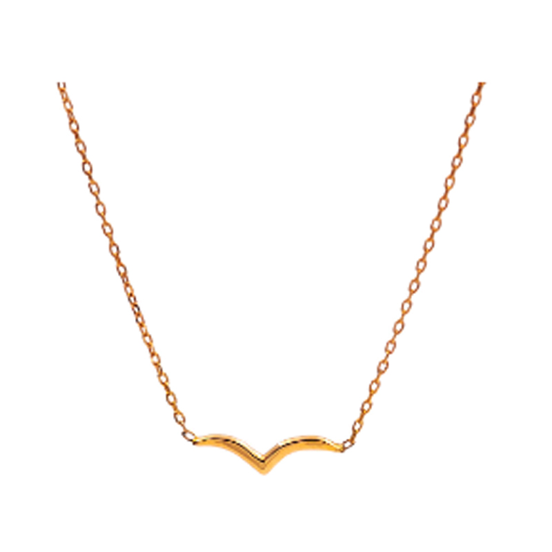 گردنبند طلا زنانه مدل پرستو