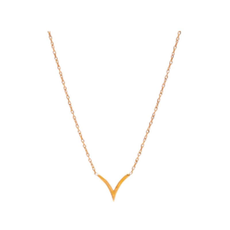 گردنبند طلا زنانه مدل V