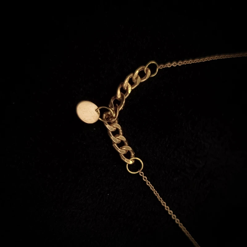 دستبند زنجیری طلا 18 عیار زنانه ناریا مدل Coin